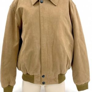 Porsche Tan Suede Jacket Men's L